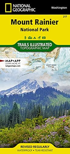 Mount Rainier National Park Map (National Geographic Trails Illustrated Map, 217) - Image 2