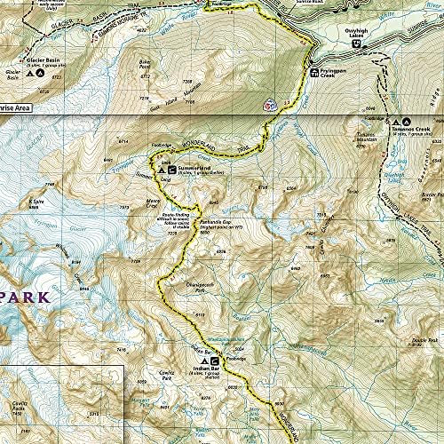 Mount Rainier National Park Map (National Geographic Trails Illustrated Map, 217) - Image 3