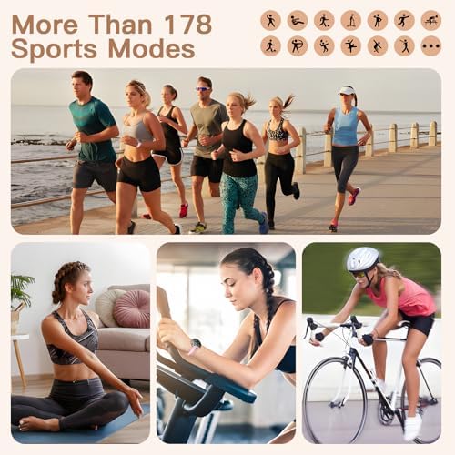 Smart Watch for Women, 1.32" AMOLED Display, Pink Fitness Tracker with Call Function, 170+ Sports Modes, Heart Rate Monitor, 5ATM Waterproof - Image 6